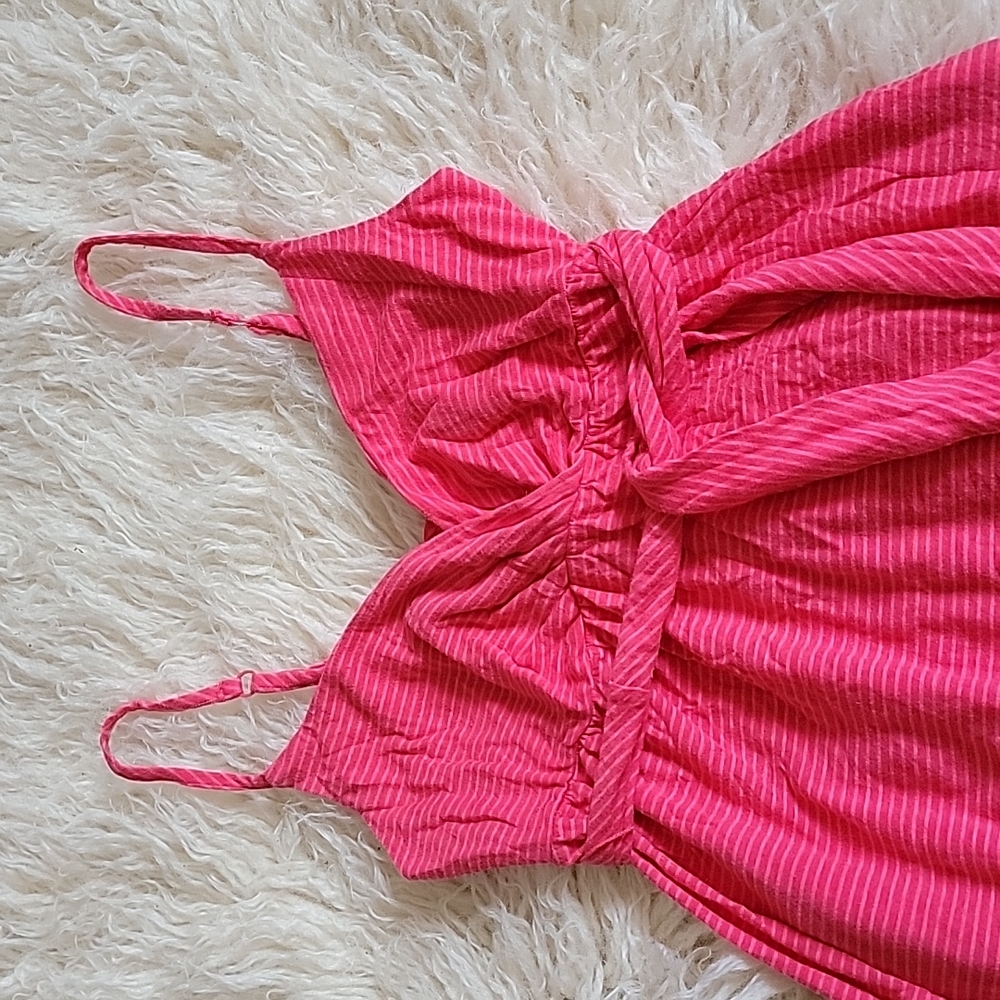 American Eagle Outfitters Babydoll Pink Striped Dress - Picture 10 of 10